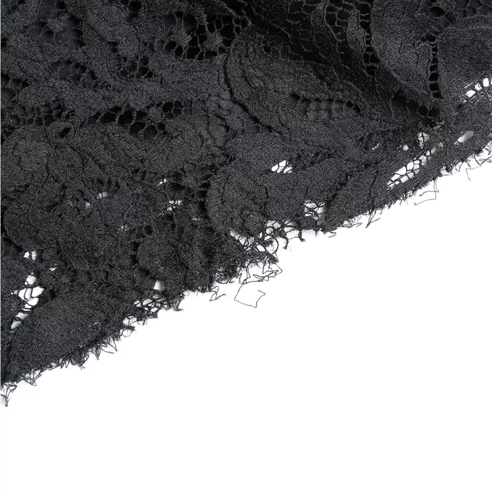 Dolce & Gabbana Classic Lace Maxi Skirt Black size 44 / 8 - Picture 6 of 11